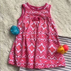 Pink patterned summer dress